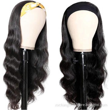 Uniky Wholesale price and raw human hair headband wigs human hair wig with headband,headband wigs for black women